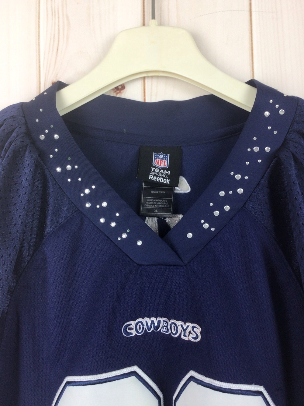 Reebok NFL Dallas Cowboys Navy Dez Bryant #88 Women’s Rhinestone Jersey Size XL - Picture 2 of 7